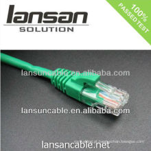 Cabo de remendo do cabo do utp do cat 6 do cabo de Lansan da fabricação da fábrica do cabo sobre 23 anos